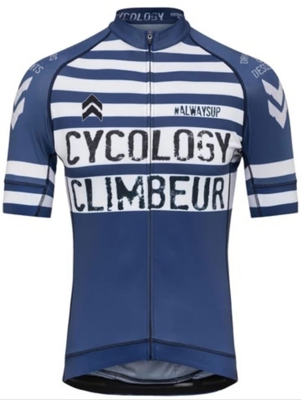 RARE SIZE! Cycology CLIMBEUR Men's Cycling Jersey 3XL - Navy/White Performance